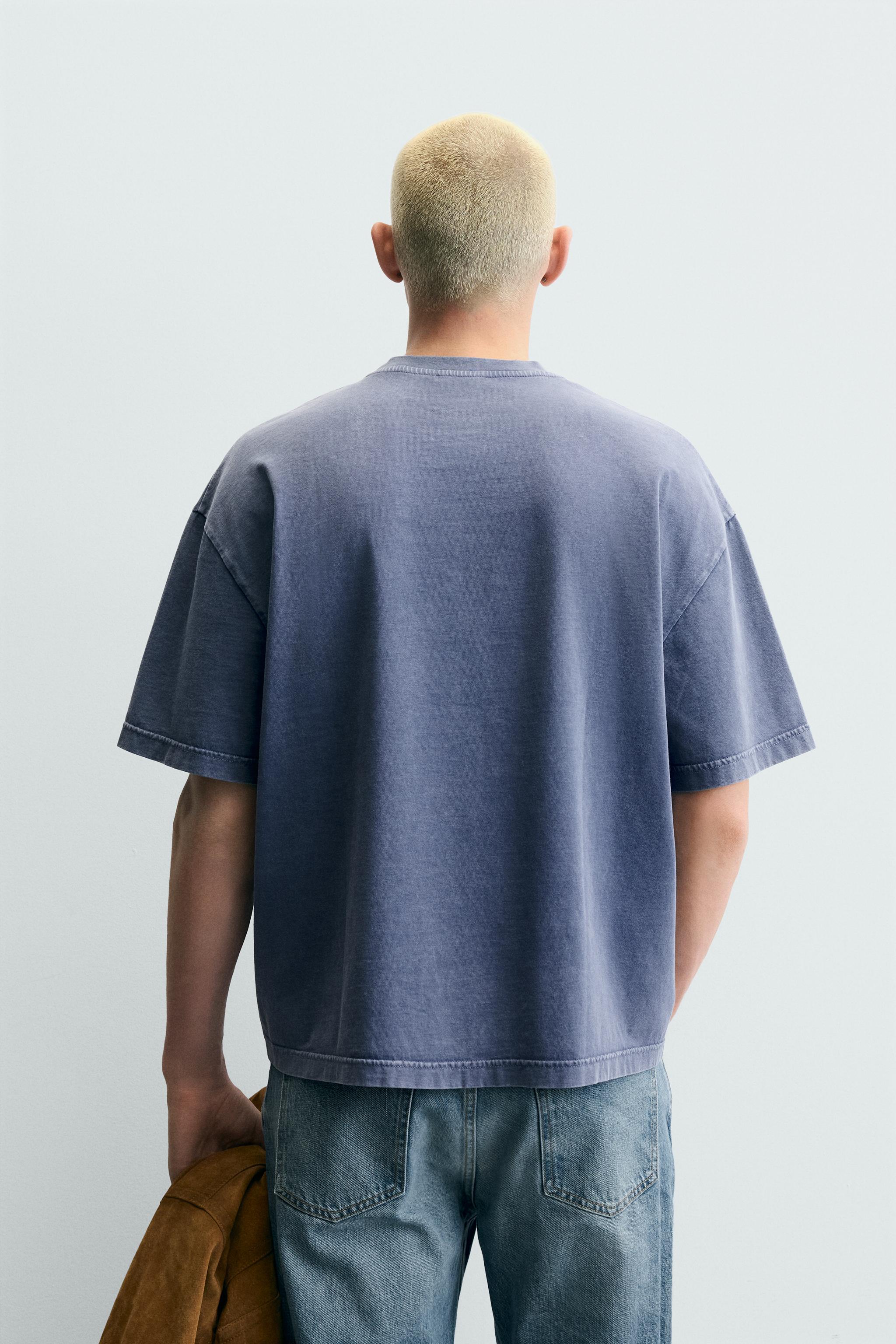WASHED PRINTED T-SHIRT WITH STUDS